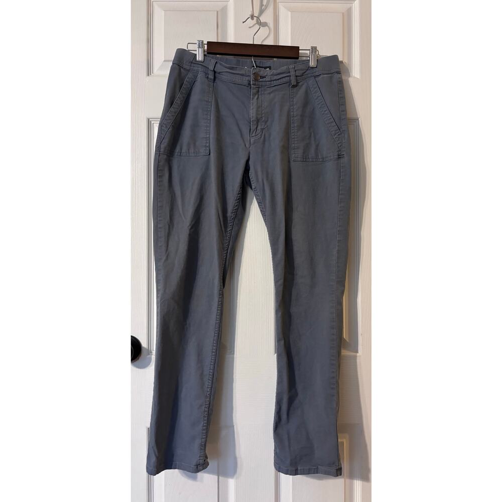 Toad & Co. Women’s Earthworks Pants Size 12 Gray Blue Straight Leg